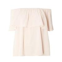 pink overlay bardot top pink