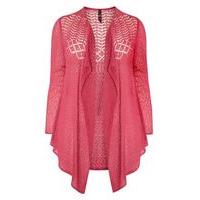 Pink Fine Knitted Cardigan, Pink