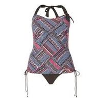 pink aztec tankini swimsuit pink