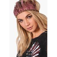 Pink Feather Festival Head Dress - pink