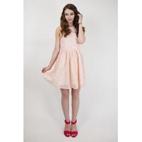 Pink Chorded Lace Dress