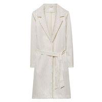 pinstriped coat offwhite