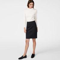 Piqué Stretch Skirt - Black