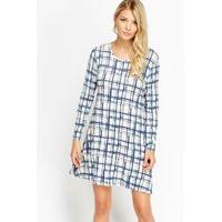Pink Multi Checked Tent Dress