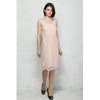 Pink Scalloped Flapper Dress