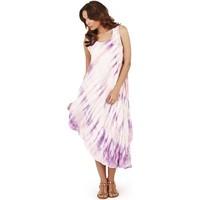 Pistachio Ladies Splash Tie Dye Midi Dress women\'s Long Dress in pink