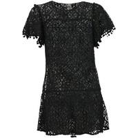 Pilyq Black Beach Dress Pom Pom women\'s Dress in black