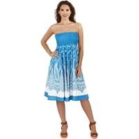 Pistachio Ladies 2 in 1 Cotton Summer Holiday Dress women\'s Dress in blue