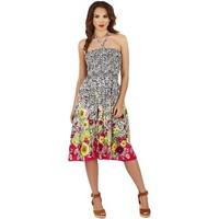 pistachio ladies floral 3 in 1 cotton summer dress womens dress in whi ...