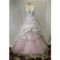 Pink/white - \'Chiffon wedding bodice & skirt