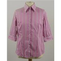 Pink Size:L Wild Strawberry Pink Cotton Shirt