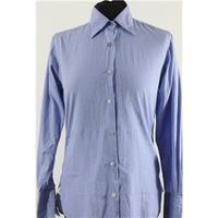 Pink - Metallic Blue - Long sleeved striped shirt - Size 8