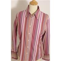 pink multi coloured blouse size 16