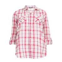 pink check shirt others