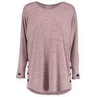 pink marl popper buttons long sleeved top