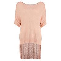 Pink Popcorn Knit Top