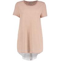 Pink & White Shimmer Fabric T-Shirt