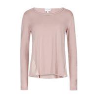 pink chiffon side panel long sleeved top