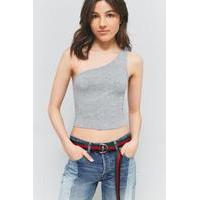 Pins & Needles Basic One Shoulder Tank Top, GREY