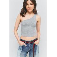 Pins & Needles Basic One Shoulder Tank Top, GREY