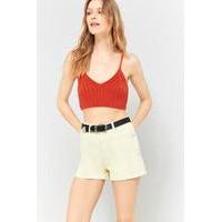 Pins & Needles Knitted Bralette, BROWN