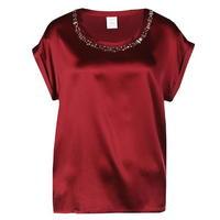 PINKO Casey Embellished Silk Top