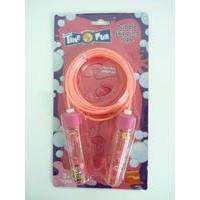 Pink Bubble Skipping Rope