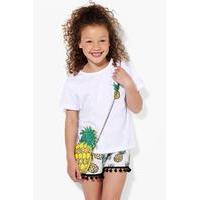 Pineapple Badge Tee - white