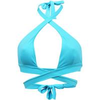 pilyq blue triangle swimsuit dreamy blue gigi wrap womens mix amp matc ...