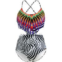 pilyq 1 piece multicolor swimsuit african rays phoenix womens swimsuit ...