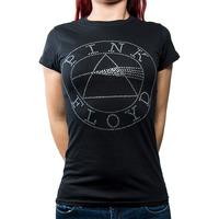 Pink Floyd Diamante Circle Skinny T Shirt (black) - X-large