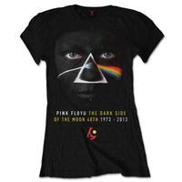 Pink Floyd Women\'s Dsotm 40th Face Paint Short Sleeve T-shirt, Black, Size 14