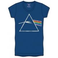 Pink Floyd DSOTM Back Print Navy Ladies TS: Medium