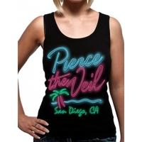 pierce the veil san diego womens large fitted vest black