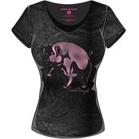 pink floyd animals pig womens x large t shirt black