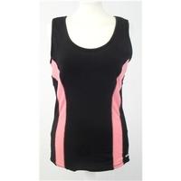 Pineapple Performance by Debbie Moore -Size 12 - Black & Pink - Sleeveless Gym / Sports Top