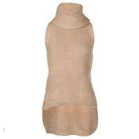 pinko angora sleeveless roll neck top