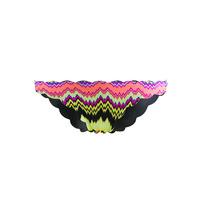 PilyQ Multicolor Tanga Swimsuit Reversible Seamless Wave Teeny