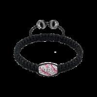 Pink & White Crystal Bracelet