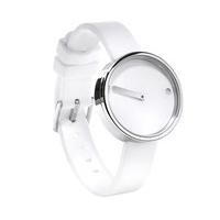 Picto Watch with Rotating Dial, White, Size Small