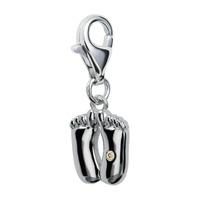 Pitter Patter Silver Charm