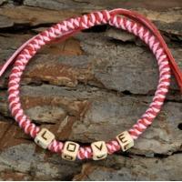 Pink Love Friendship Bracelet