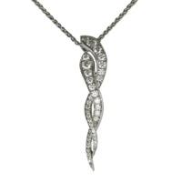 Picchiotti Necklace 18ct White Gold & Diamond Twist