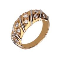 Picchiotti 18ct Rose White Gold 0.61 Carat Diamond Twist Ring