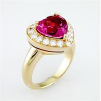 Picchiotti 3.04ct Pink Tourmaline Diamond Heart Shaped Ring