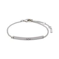 Pilgrim Rosa Silver Crystal Bracelet