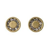 pilgrim gold nelly disc earrings