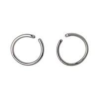 Pilgrim Gaia Silver Circle Earrings