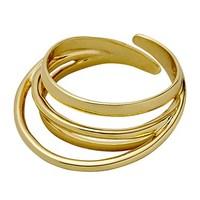 Pilgrim Gold Plated Curved Ring