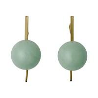 Pilgrim Green & Gold Earrings